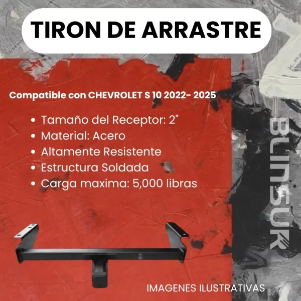 Tirón Jalón De Arrastre Para Chevrolet S10 2022-2025