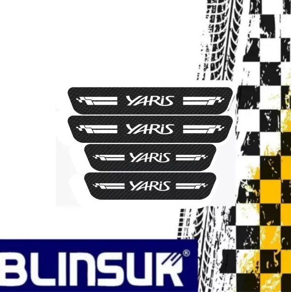 Protecciòn De Estribos Fibra De Carbono Yaris D-10