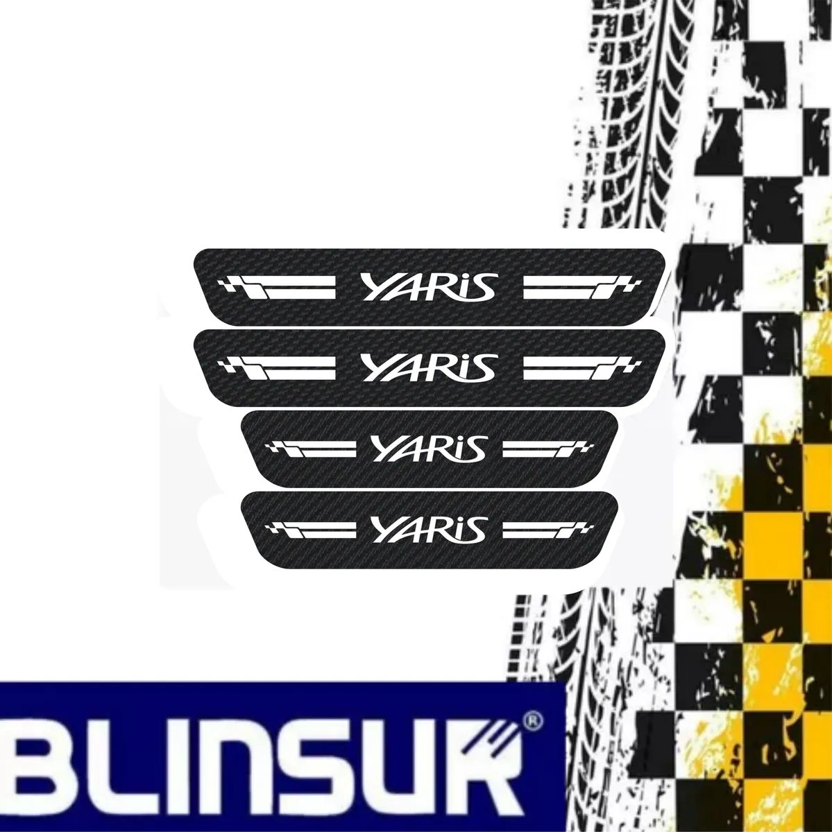 Protecciòn De Estribos Fibra De Carbono Yaris D-10 - Image 2