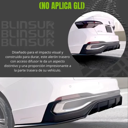 Spoiler Trasero Con Difusor Para Vw Jetta 2022 A 2025 - Image 2