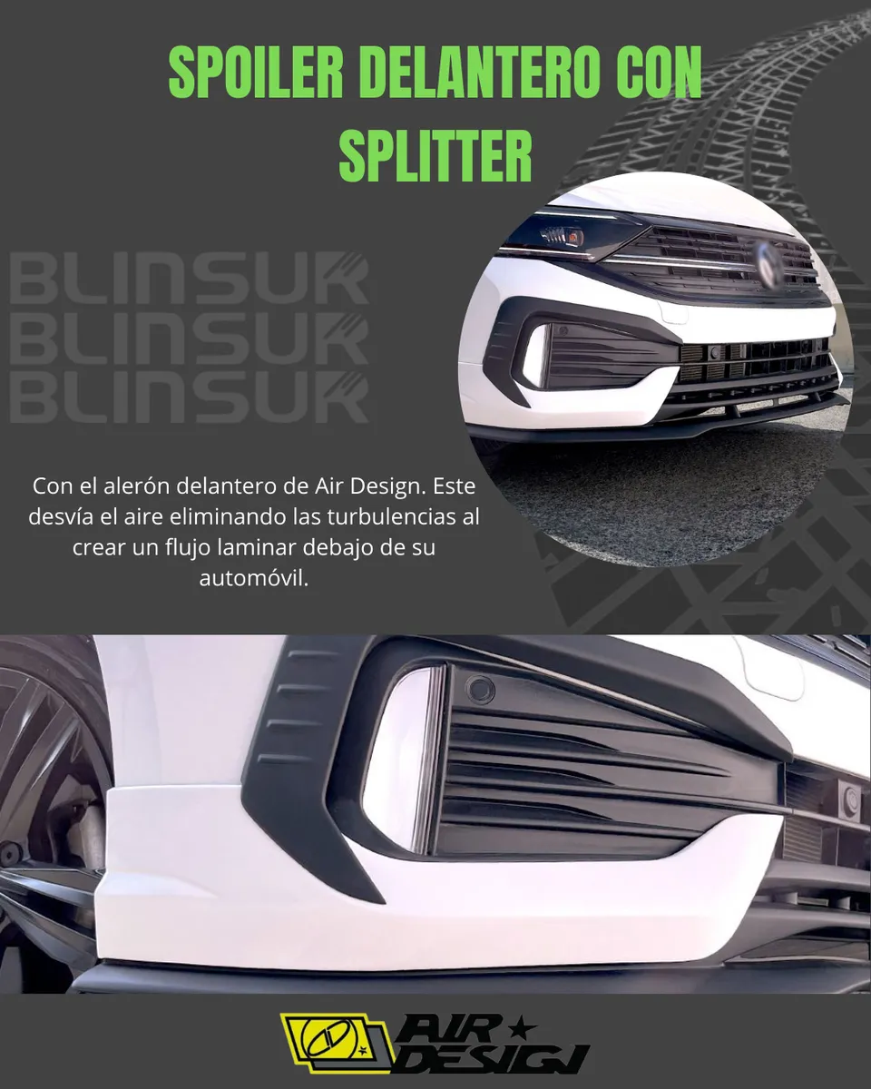 Spoiler Delantero Con Splitter Vw Jetta 2022 - 2024 - Image 2