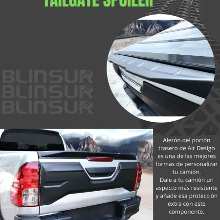 Tailgate Spoiler Para Toyota Hilux 2017 - 2023 - Image 2