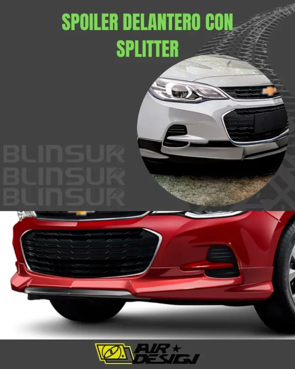 Spoiler Delantero Con Splitter Chev Cavalier 2017 - 2021