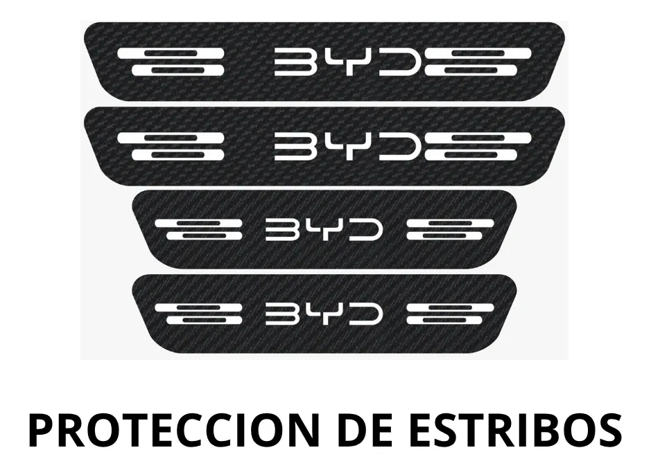 Sticker Protección De Estribos Puertas Byd Diseño 5 - Image 2