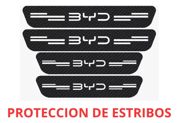 Sticker Protección De Estribos Puertas Byd Diseño 7