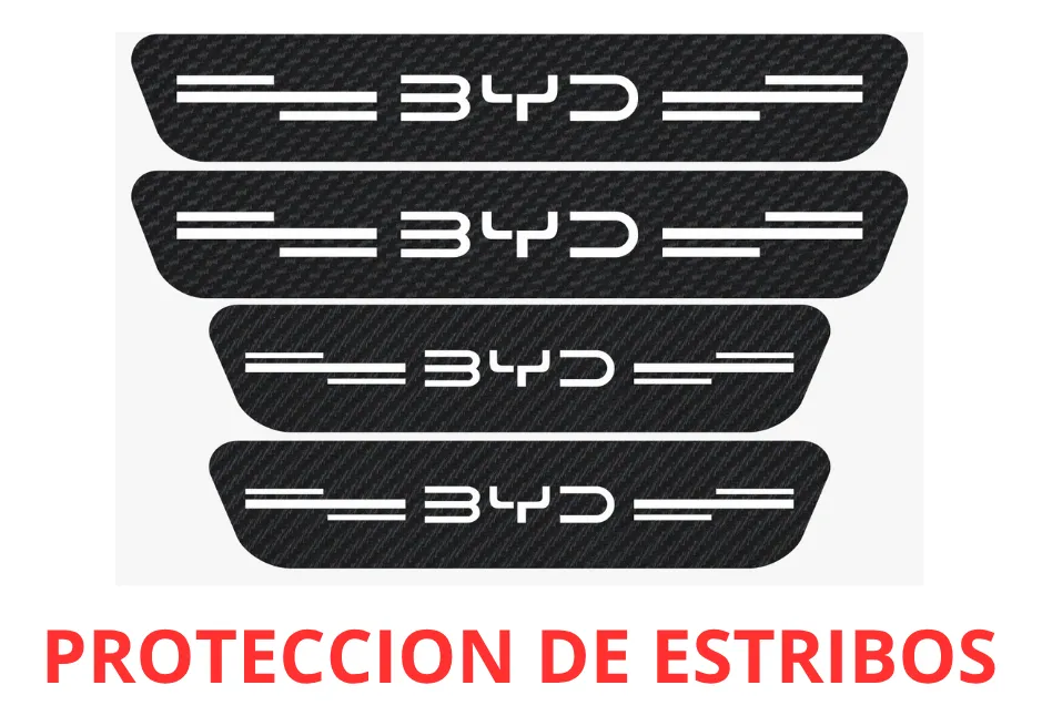 Sticker Protección De Estribos Puertas Byd Diseño 7 - Image 2