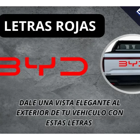 Letras Vinil Color Rojo Tapa Dmo Byd Shark 2024 - Image 2