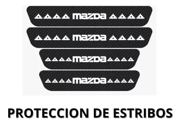 Sticker Protección De Estribos Puertas Mazda Diseño 1