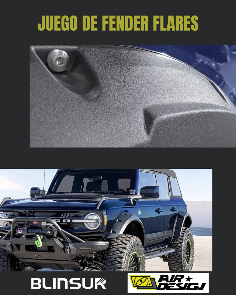 Juego De Cantoneras Super Bolt (4 Pts) Ford Bronco 2021-2025 - Image 2
