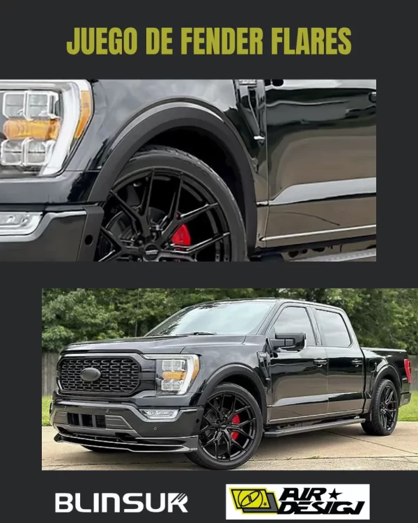 Juego De Cantoneras Tipo Oe Ford F-150 2021-2023