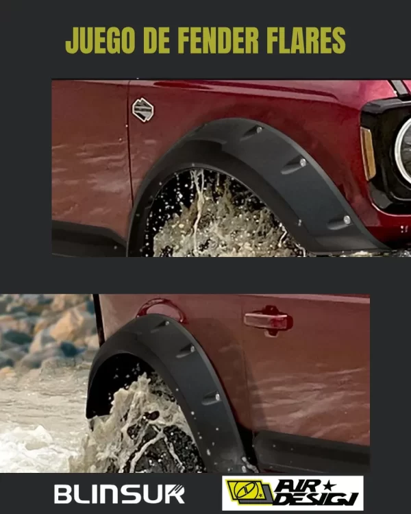 Juego De Cantoneras Super Bolt (2 Pts) Ford Bronco 2021-2025