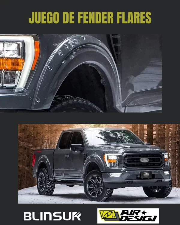 Juego De Cantoneras Ford F-150 2021-2025