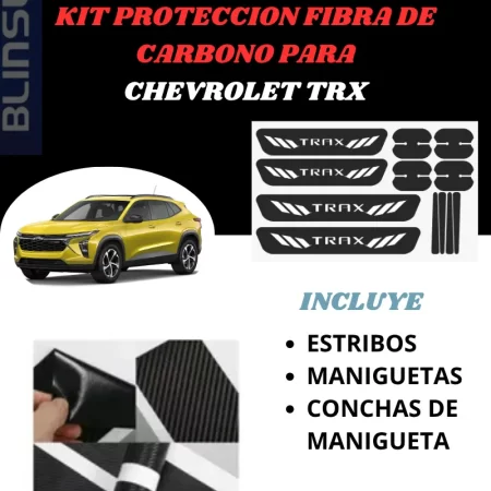 Kit Combo Proteccion Fibra De Carbono Para Trax - Image 2