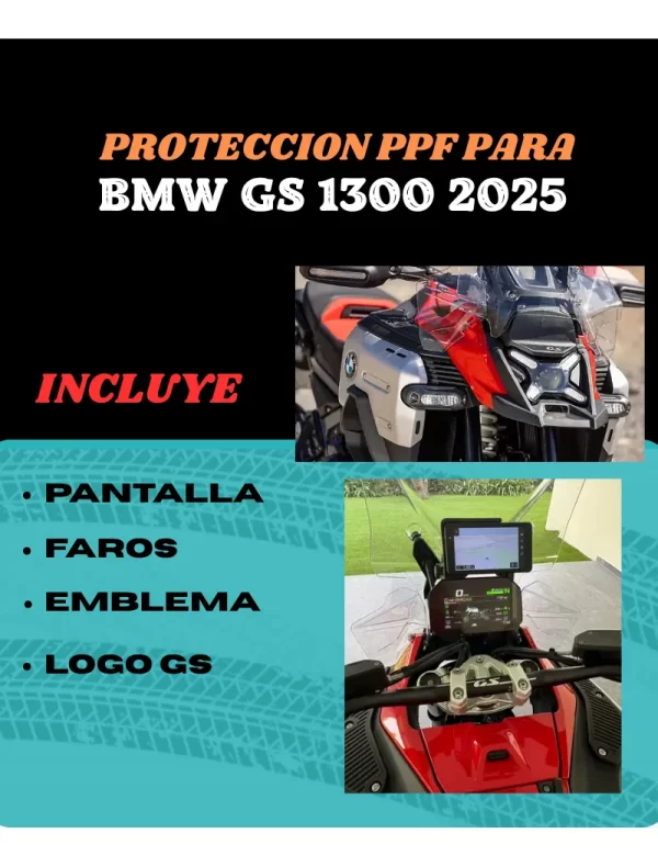 Kit De Proteccion Ppf Para Moto Bmw Gs 1300 2025