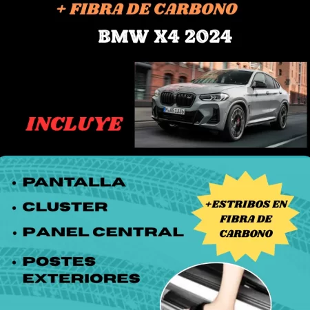 Kit Car Ppf Y Fibra De Carbono Para Bmw X4 2024 - Image 2