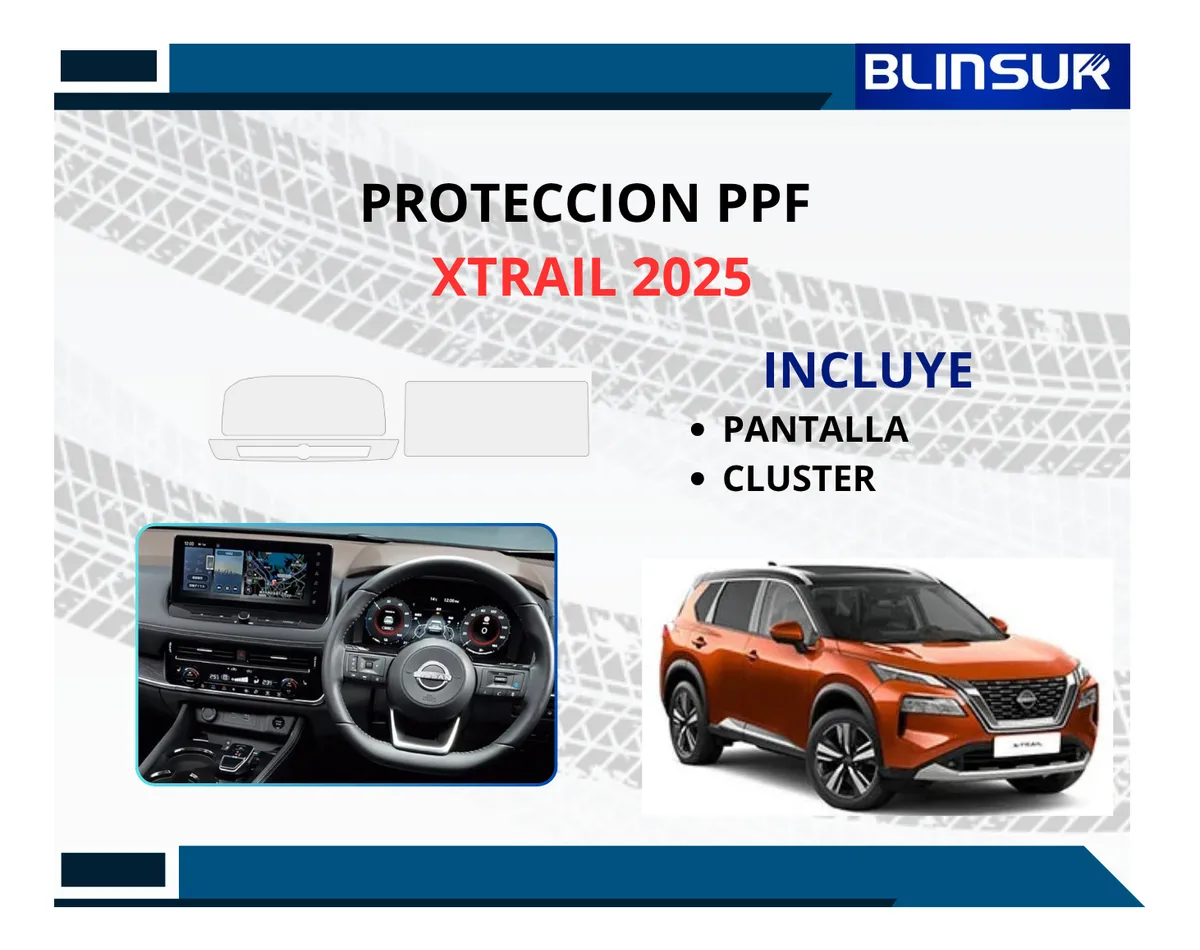 Protección Ppf Pantalla Y Clúster Para Xtrail 2025 - Image 2