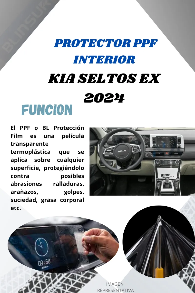 Kit Ppf Pantalla Clúster/panel Central Kia Seltos Ex 2024 - Image 2