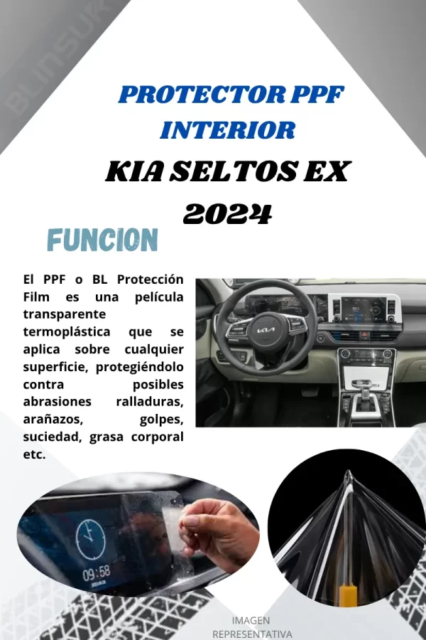 Kit Ppf Pantalla Clúster/panel Central Kia Seltos Ex 2024