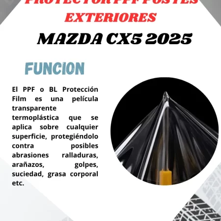 Protección Ppf Para Postes Ext. Mazda Cx5 2025 - Image 2