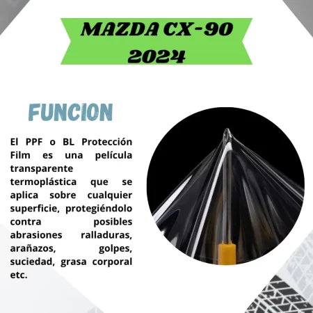 Protección Ppf Para Postes Ext. Mazda Cx-90 2024 - Image 2