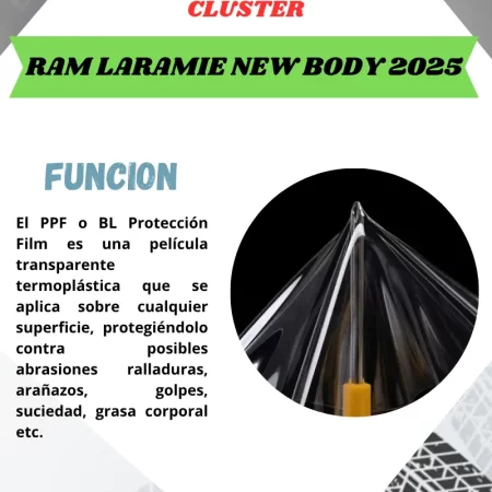 Protección Ppf Pantalla Y Clúster Para Ram Laramie 2025 - Image 2