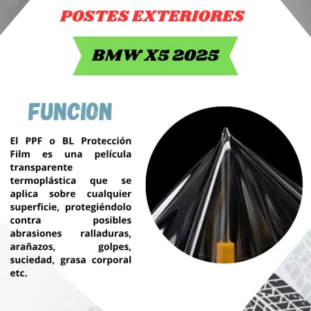 Kit Ppf Transparente Postes Exteriores Para Bmw X5 2025 - Image 2