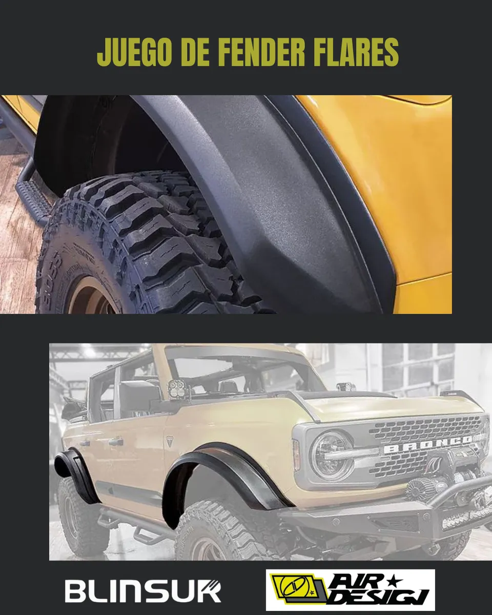 Juego High Profile Wide Fender Flares Ford Bronco 21-25 - Image 2