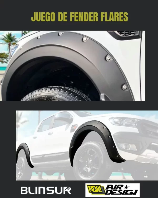 Juego De Cantoneras Para Ford Ranger Global 2019- 2022