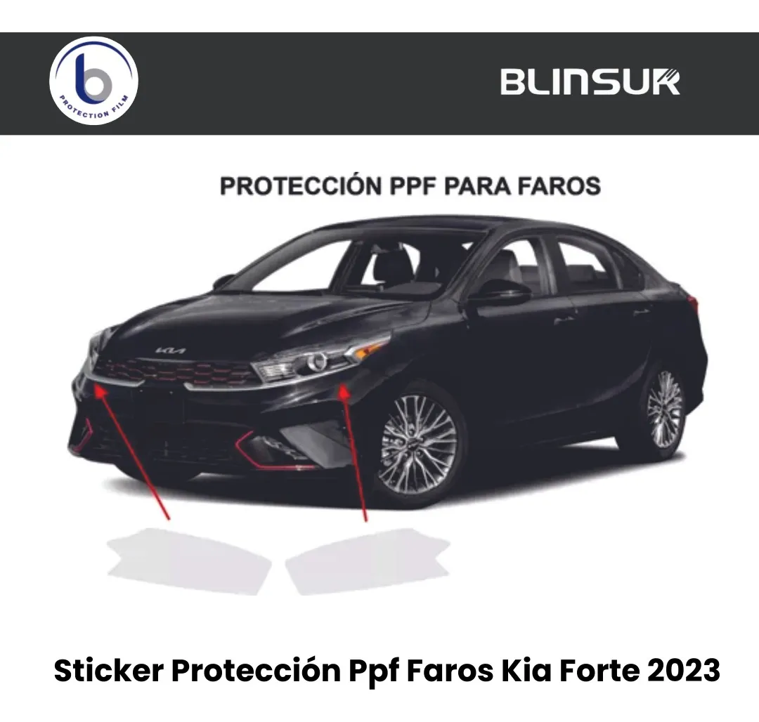 Sticker Protección Ppf Faros Compatible Con Kia Forte 2023 - Image 2