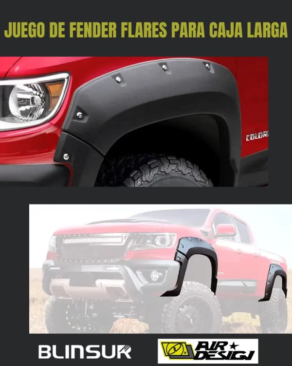 Juego De Cantoneras Caja Larga Chevrolet Colorado 2016-2020