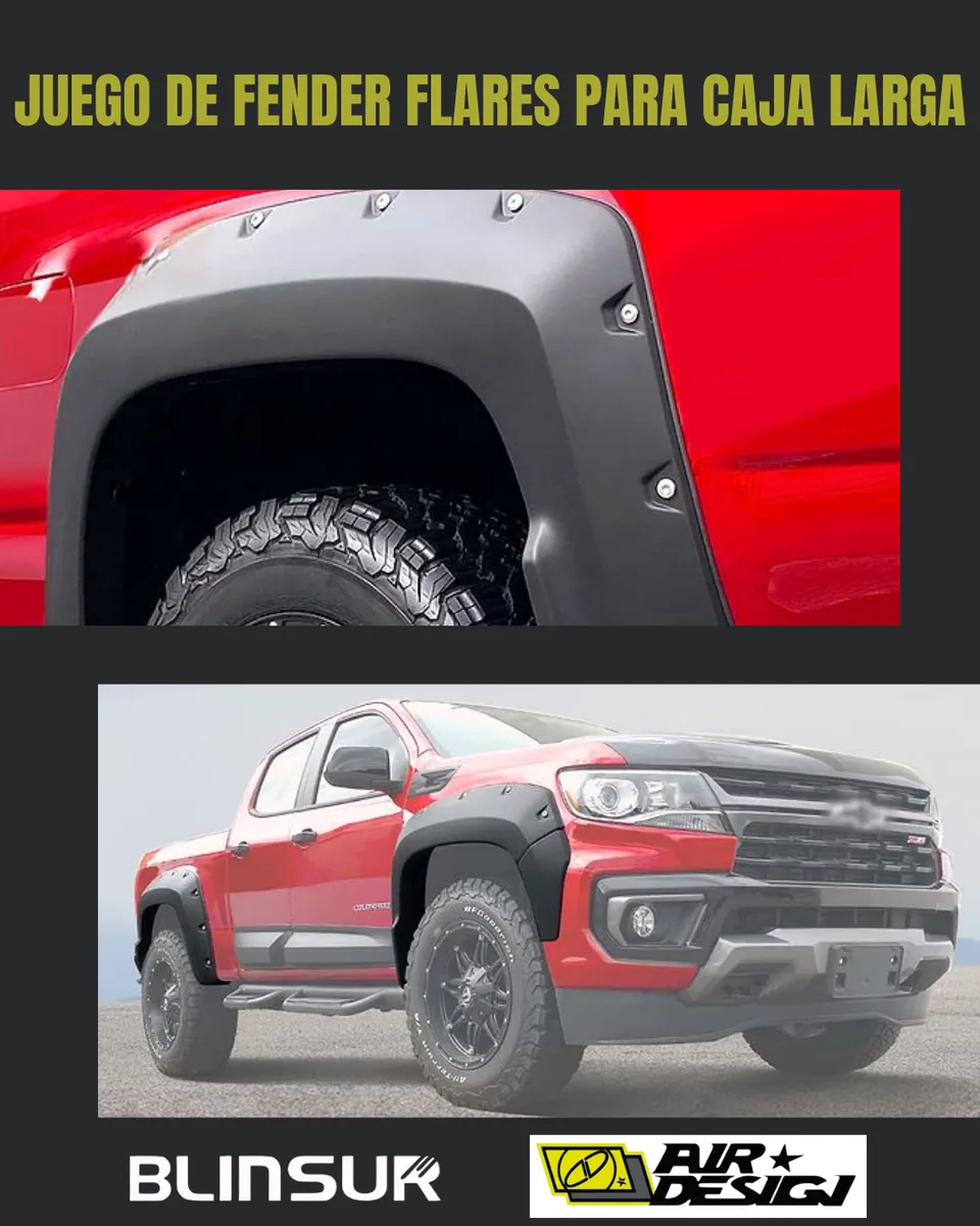 Juego Cantoneras Caja Larga Chevrolet Colorado 2021-2022 - Image 2