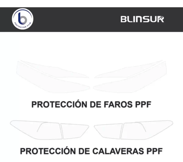 Sticker Protección Ppf Faros Compatible Con Kia Rio 2020