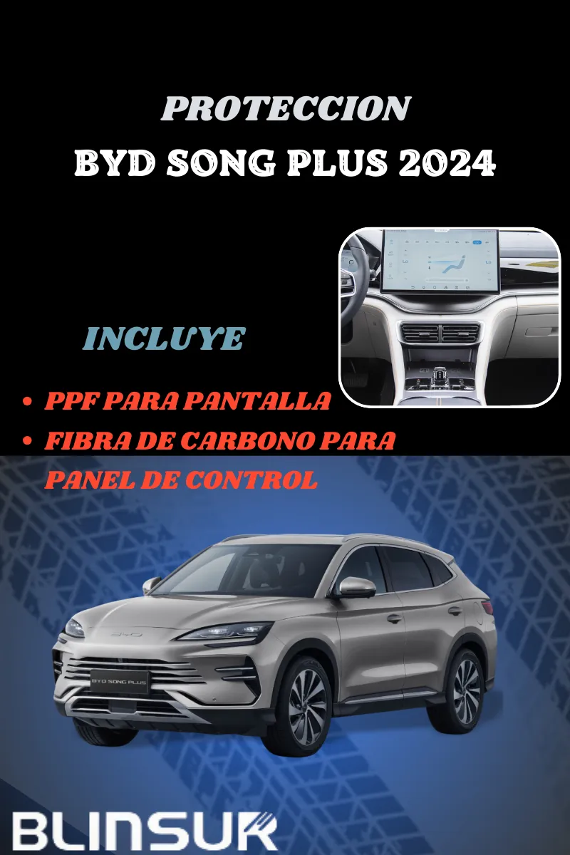 Kit Ppf Y Fc Pantalla Y Panel De Control Byd Song Plus 2024 - Image 2