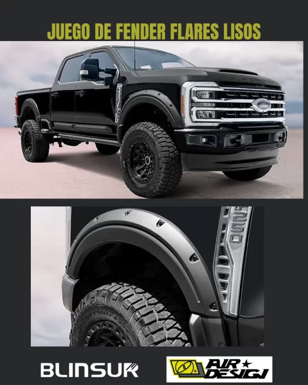 Juego Cantoneras Lisos Ford Super Duty Caja Chica 2023/2025