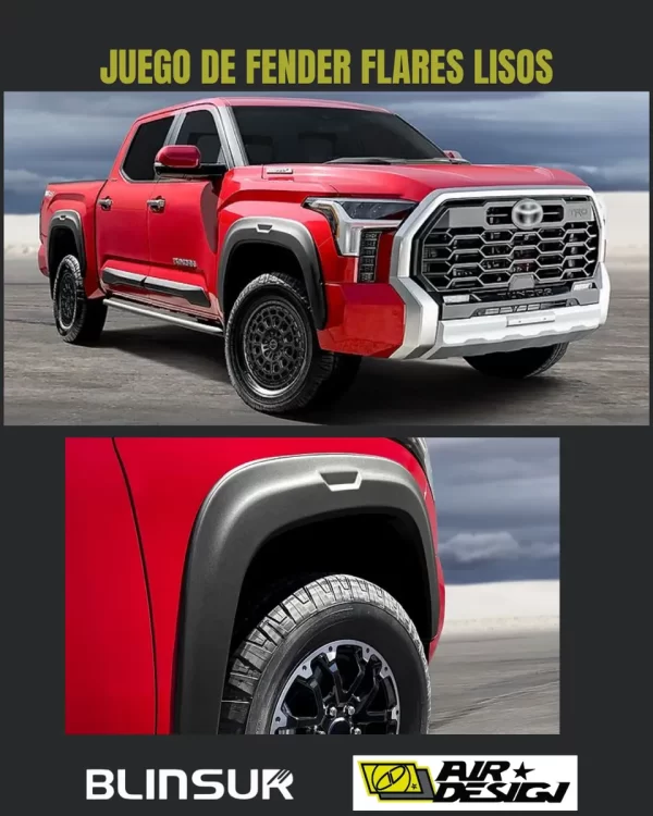 Juego Cantoneras Lisos, Toyota Tundra 2022 - 2025