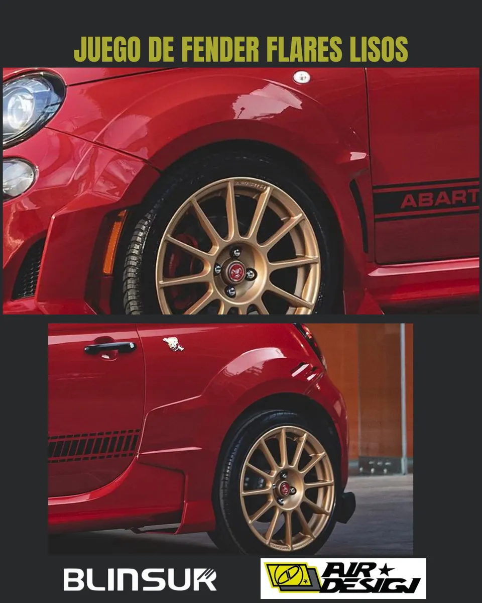 Juego Cantoneras Lisos Para Fiat 500 2012/2019 - Image 2