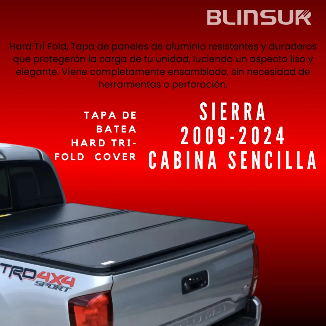 Tapa Batea Triptica Para Sierra 2009/2024 Cabina Sencilla - Image 2