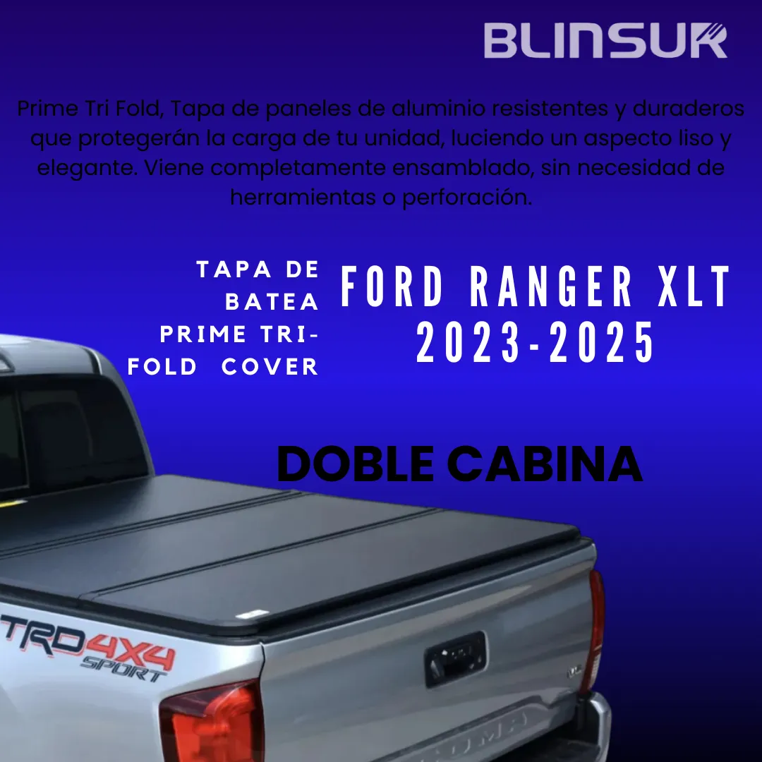 Tapa Cubre Batea Tri-fold Para Ford Ranger Xlt 2023/2025 - Image 2