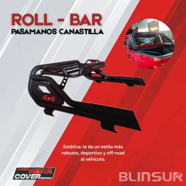 Roll Bar Pasamanos Canastilla Para Toyota Hilux 2016 - 2025