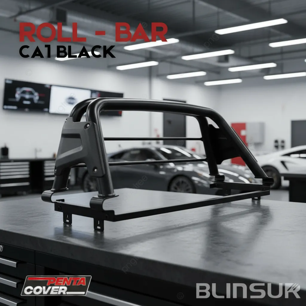 Roll Bar Ca1 Black Para Nissan Np300 Frontier 2016 - 2025 - Image 2