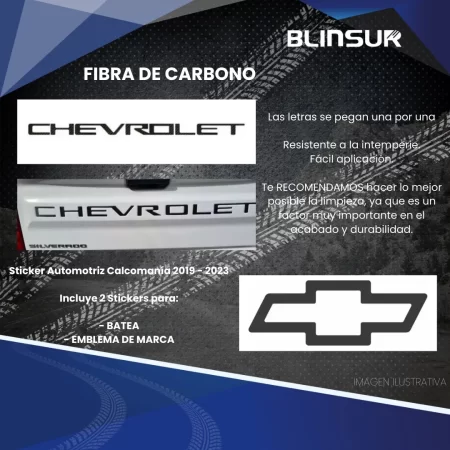 Calcomanía Bl Protection Film Para Chevrolet Silverado - Image 2