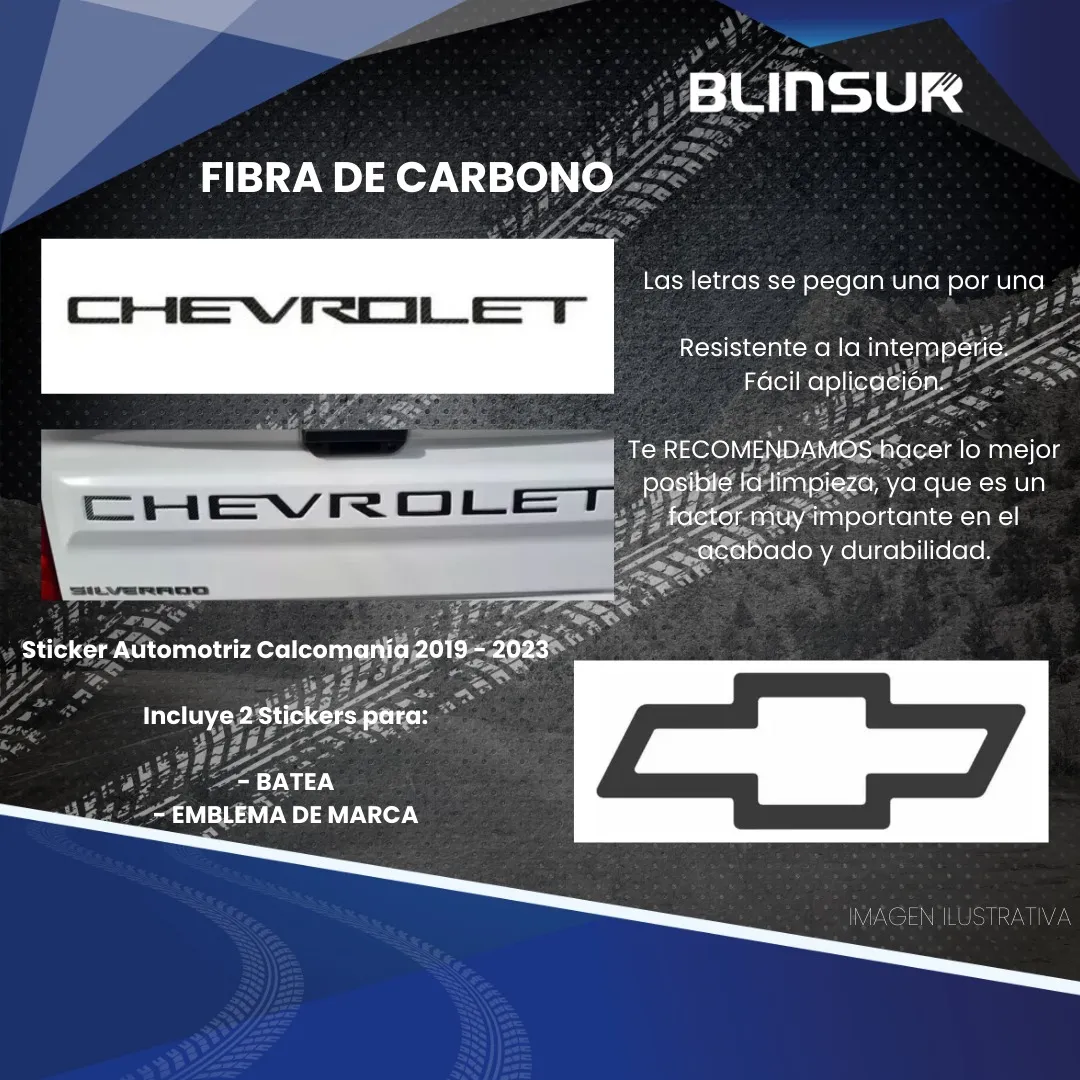 Calcomanía Bl Protection Film Para Chevrolet Silverado - Image 2