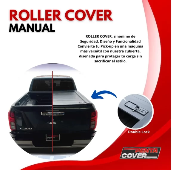 Tapa Cubrebatea Retractil Manual Mitsubishi L200 2024 - 2025