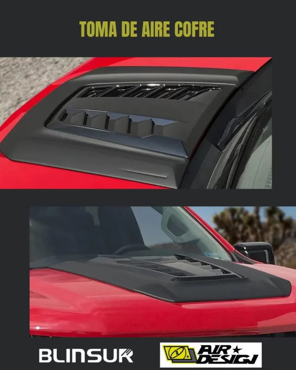 Toma De Aire Cofre Airdesign Chevrolet Silverado 2019 - 2025