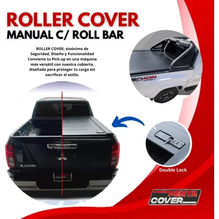 Tapa Cubrebatea Retractil Manual C/ Roll Bar Jac T9 2024-26 - Image 2