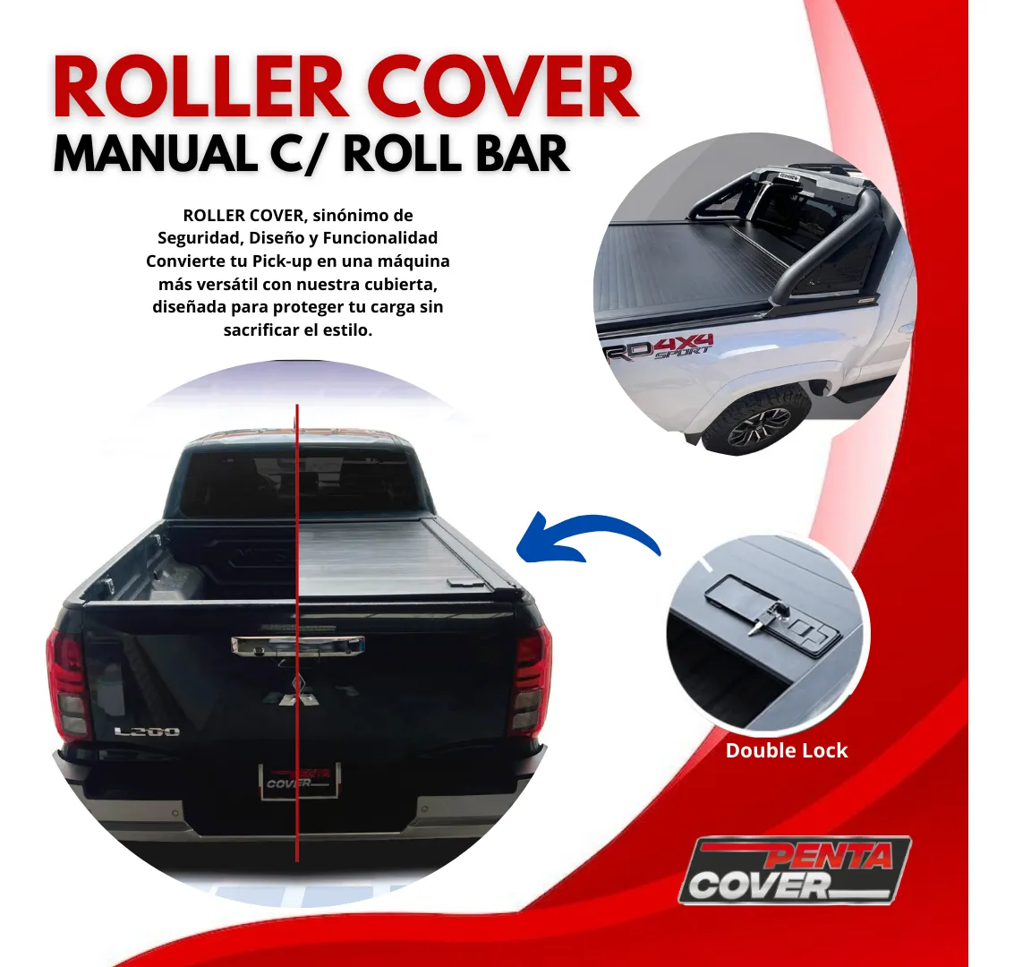 Tapa Cubrebatea Retractil Manual C/ Roll Bar Jac T9 2024-26 - Image 2