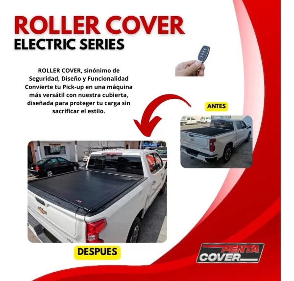 Tapa Cubrebatea Electrica Roll Cover Silverado 2016 -2025