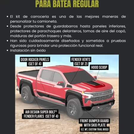 Kit Todoterreno Air Design Chevr Silverado 1500 2022-2025 - Image 2