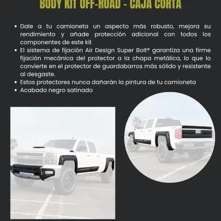 Kit Off Road Chev Silverado 1500 Caja Corta 2014 2015 - Image 2