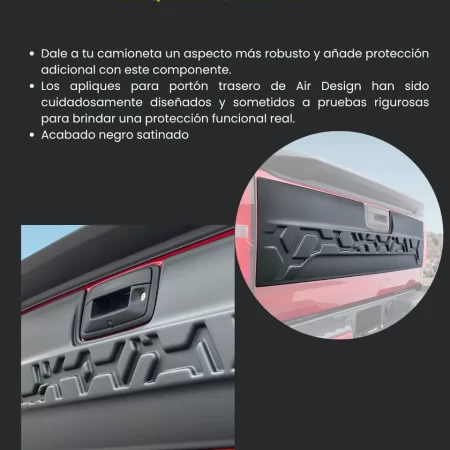 Aplique Trasero De Tapa Airdesign Chev Colorado 2016 2022 - Image 2
